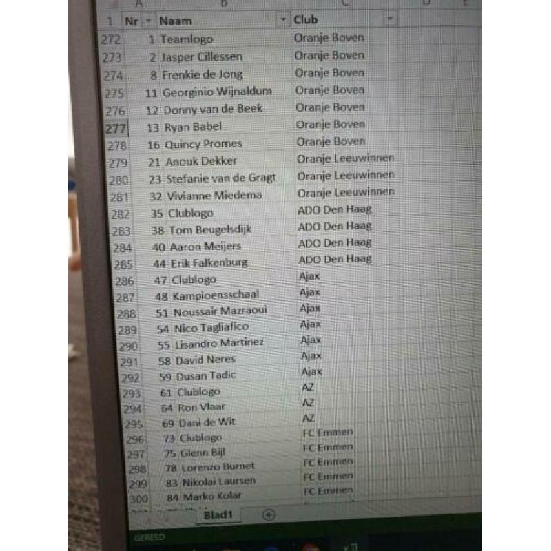 AH voetbalplaatjes