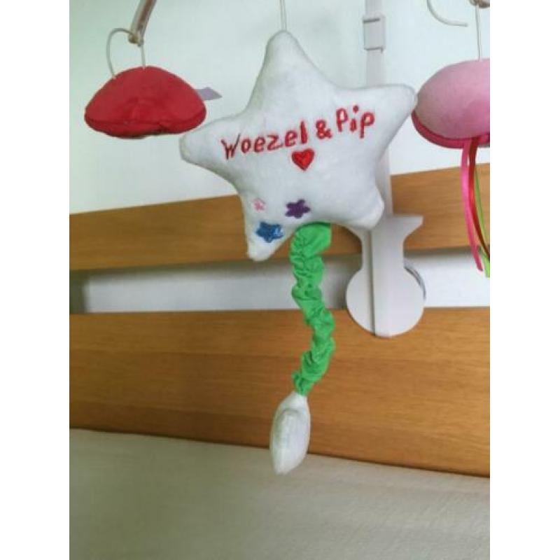 Baby mobiel Woezel en Pip met muziek