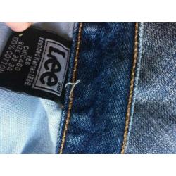 LEE klassieke blauwe spijkerbroek/jeans maat 32/34