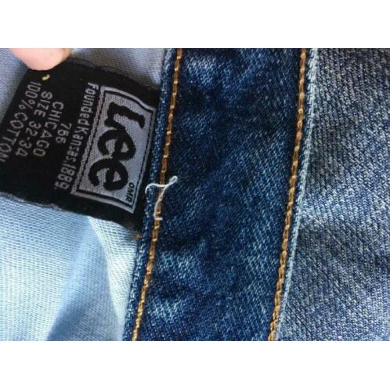 LEE klassieke blauwe spijkerbroek/jeans maat 32/34