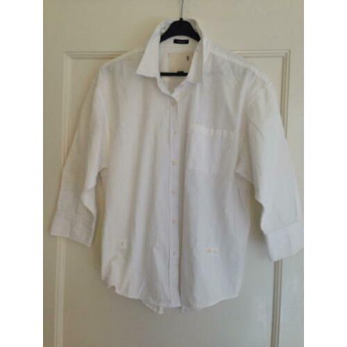 R13 leuke witte katoenen blouse mt L als M