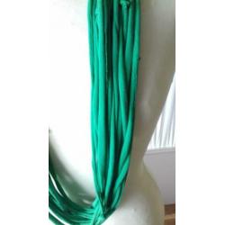 NIEUW!! mooie groene geknoopte sjaalketting
