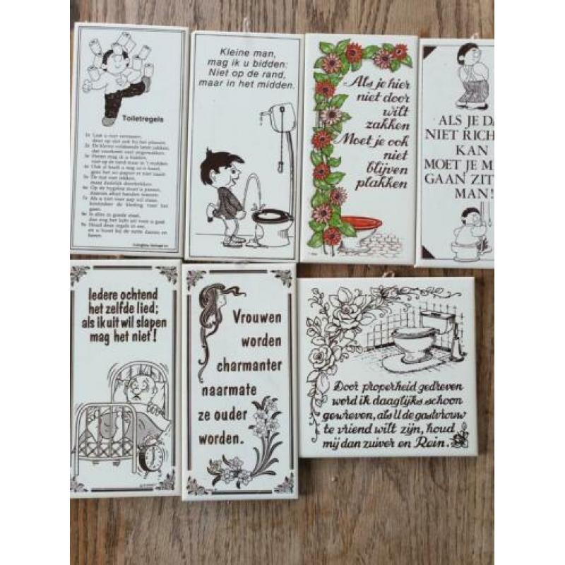 Wc tegeltjes uit de jaren 70/80