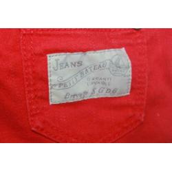 Rode jeans van Petit Bateau maat 80 (2881)