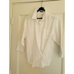 R13 leuke witte katoenen blouse mt L als M