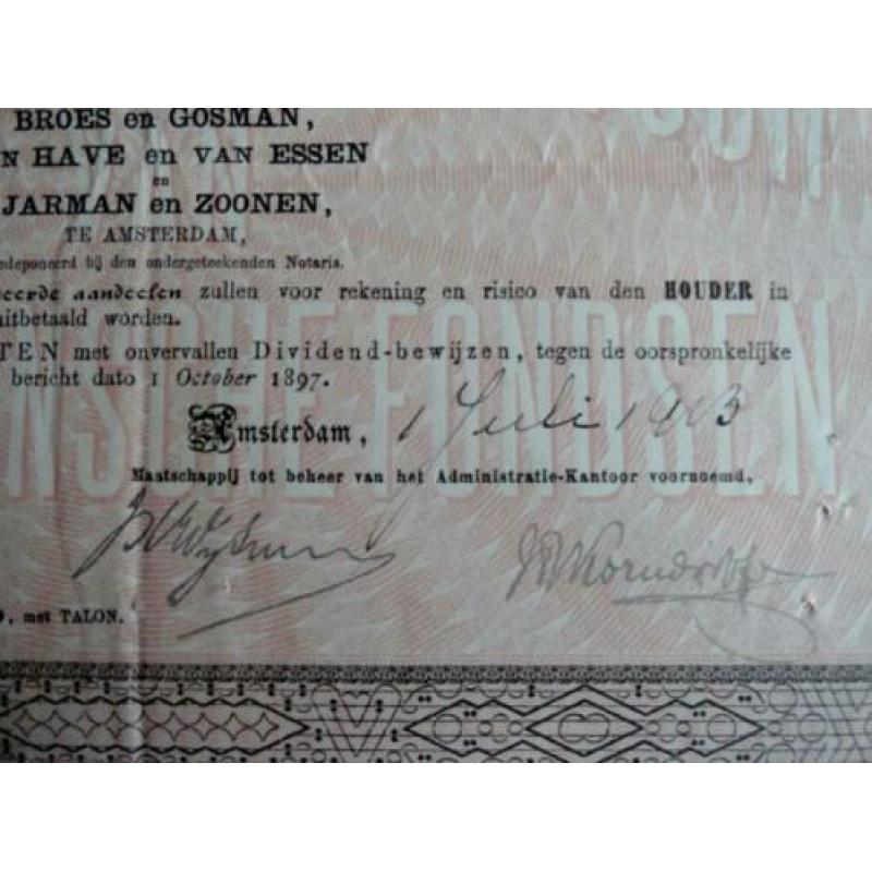 Aandeel van Rock Island Company uit 1913
