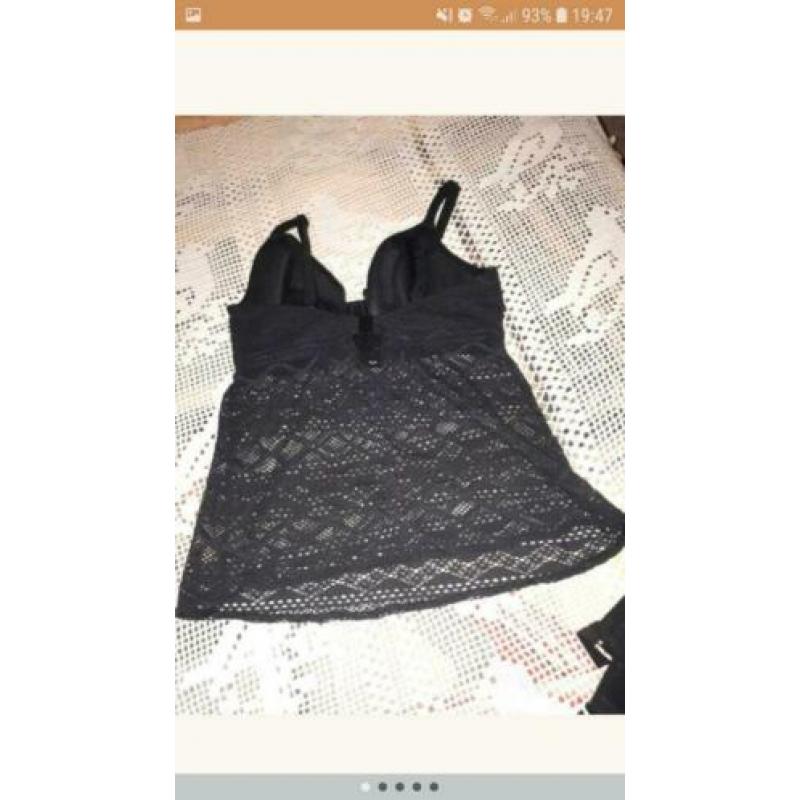 freya tankini zwart cupmaat 75F