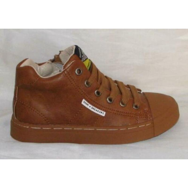 SHOESME maat 29 vetersneaker/rits cognac - gratis verzenden