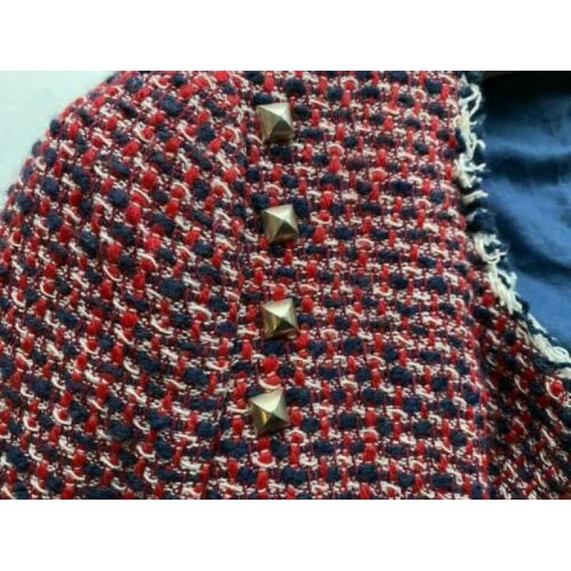Zara Trafaluc rood gemeleerd jasje blazer maat M