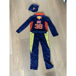 Carnaval F1 overall Max Red bull kids 8-9 jaar