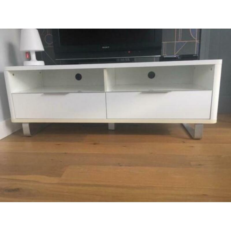 Mooie moderne televisiekast tv meubel hoogglans wit