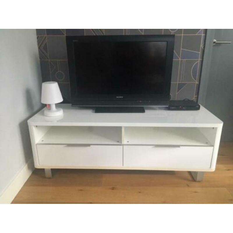 Mooie moderne televisiekast tv meubel hoogglans wit