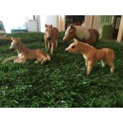 Schleich Paarden Haflinger familie