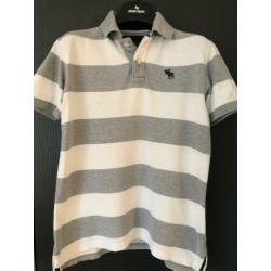 ABERCROMBIE & FITCH - gestreepte polo - 140-146