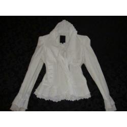 Mooi jasje colbert blazer met roezels van Malvin 38