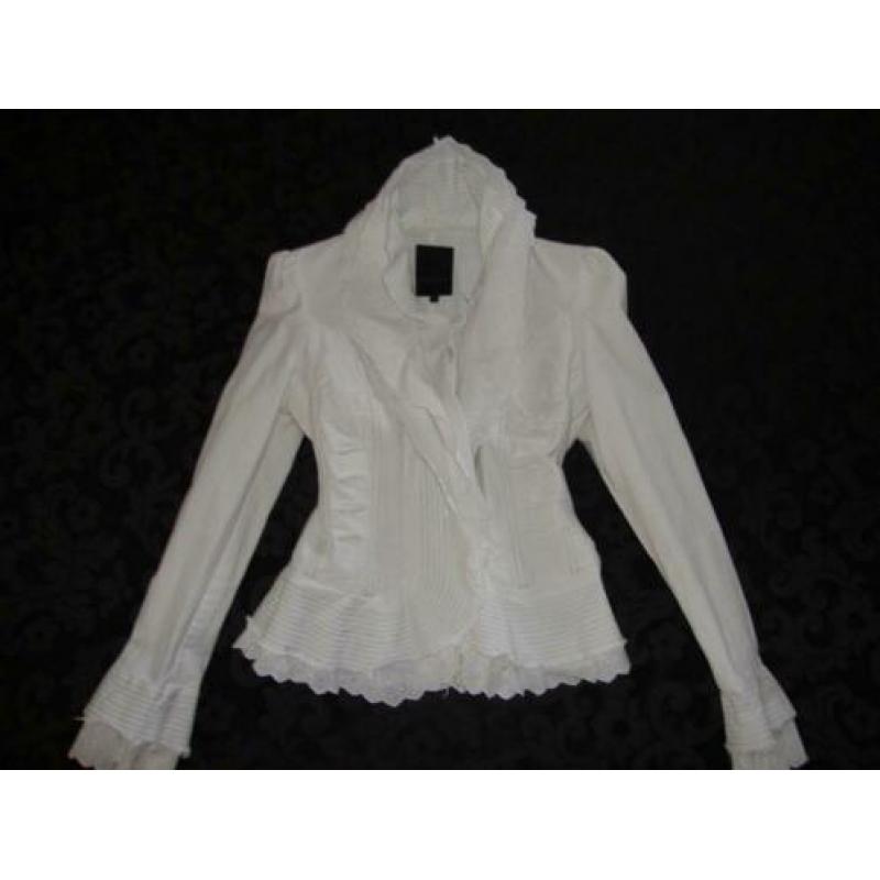 Mooi jasje colbert blazer met roezels van Malvin 38