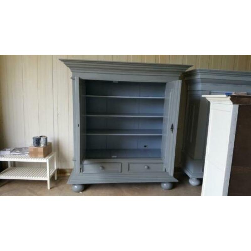 Buffetkasten brocante houten eiken wandmeubels kamer kasten