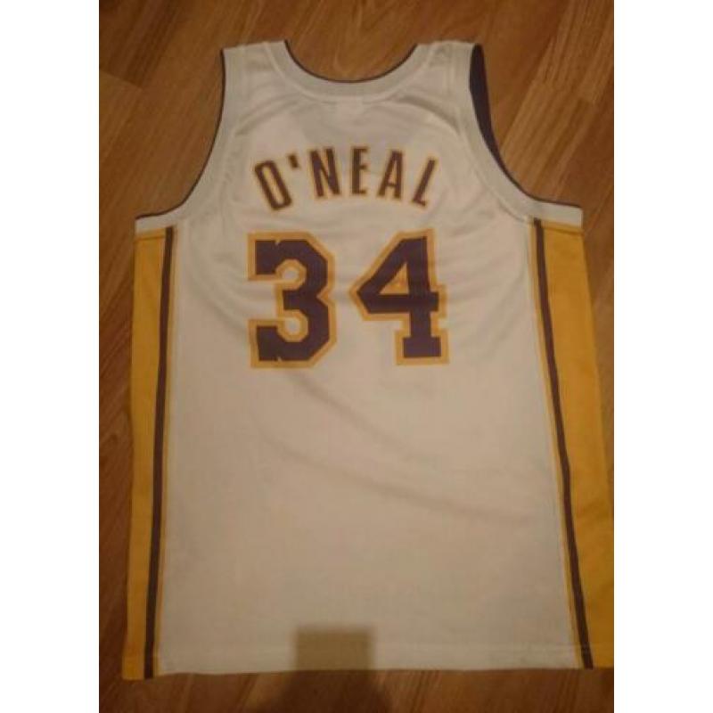 Nba los angeles lakers champion jersey #34 shaquille o'neal