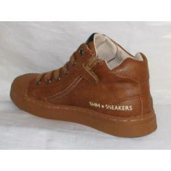 SHOESME maat 29 vetersneaker/rits cognac - gratis verzenden