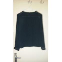 leuke zwarte blouse maat s