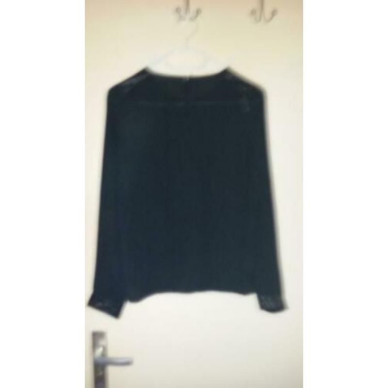 leuke zwarte blouse maat s