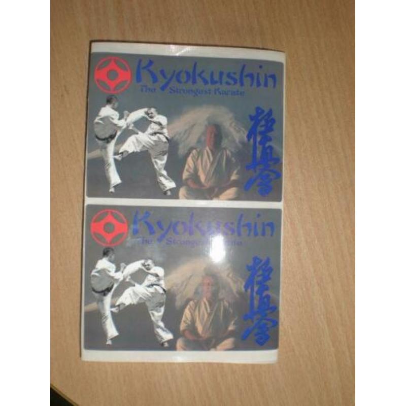 kyokushin kanji auto stickers oyama stickers sporttas rugzak