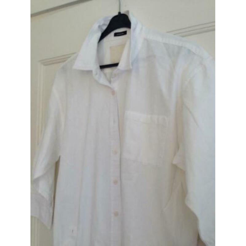 R13 leuke witte katoenen blouse mt L als M