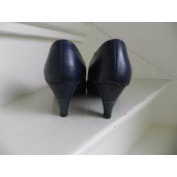 2208 VINTAGE Carlini peeptoe pumps strik 38 39