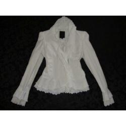Mooi jasje colbert blazer met roezels van Malvin 38