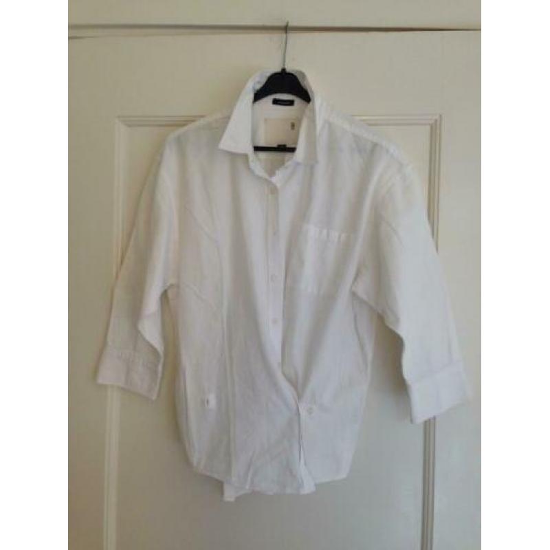 R13 leuke witte katoenen blouse mt L als M