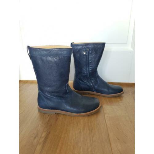 Zecchino d'Oro blauw leren laarzen, maat 35.