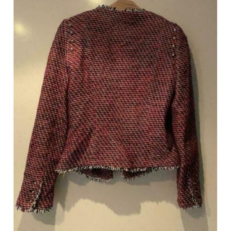 Zara Trafaluc rood gemeleerd jasje blazer maat M