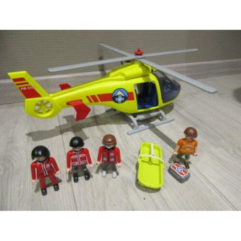 Playmobil 5428 reddingshelicopter + 4 poppen