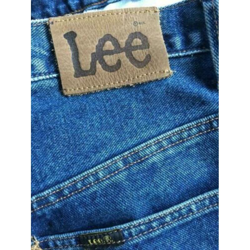 LEE klassieke blauwe spijkerbroek/jeans maat 32/34