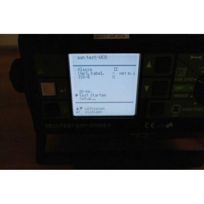 GMC Secutest 0701/0702SII nen3140 apparaattester nen3140