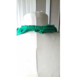 NIEUW!! mooie groene geknoopte sjaalketting