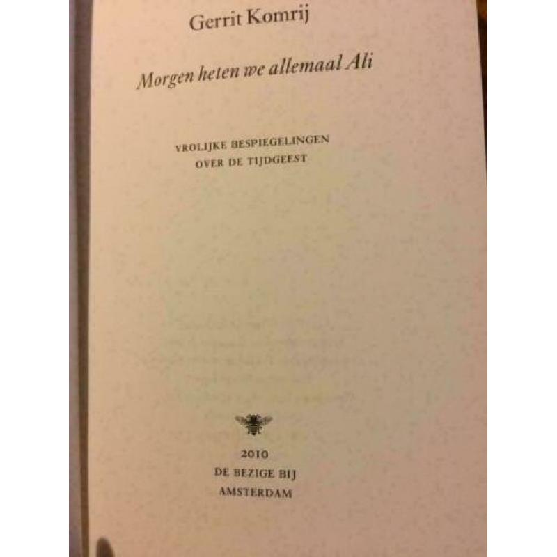 Morgen heten we allemaal Ali Auteur : Gerrit Komrij