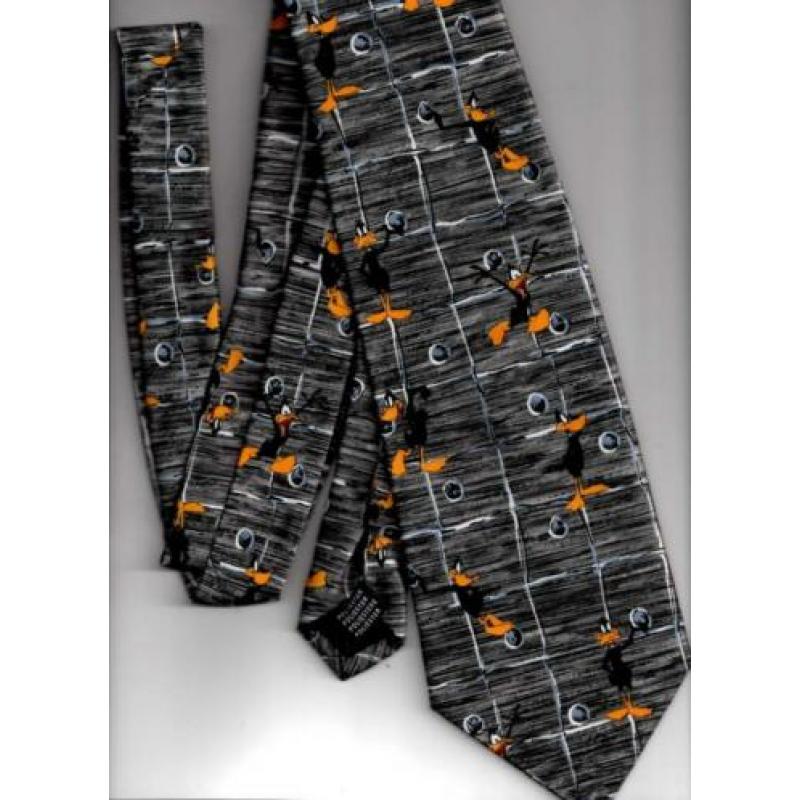 Looney Tunes stropdas met Daffy Duck patroon