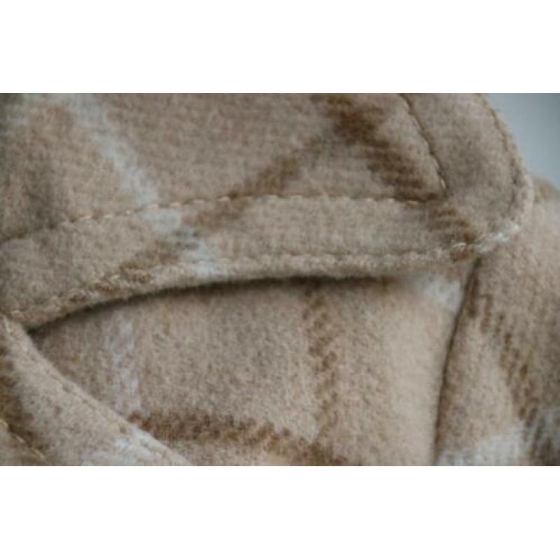 Vintage retro jas wol wollen camel maat 36 38