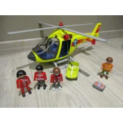 Playmobil 5428 reddingshelicopter + 4 poppen