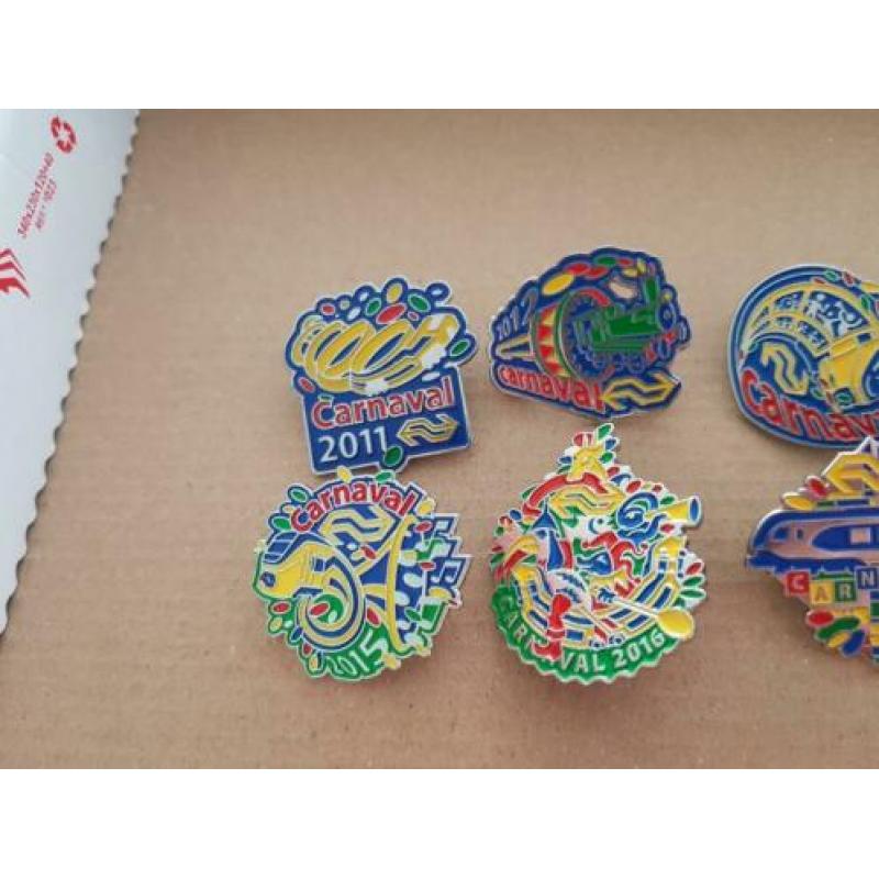 NS Carnavals pins 2011 t/m 2019