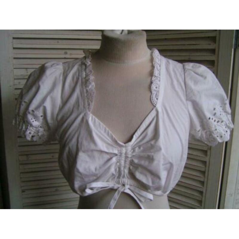 tiroler dirndl jurk schort blouse maat 38 nr JJ 1179