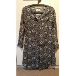 Maison scotch jurkje grijs met print