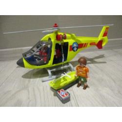Playmobil 5428 reddingshelicopter + 4 poppen