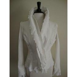 Mooi jasje colbert blazer met roezels van Malvin 38
