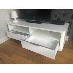 Mooie moderne televisiekast tv meubel hoogglans wit