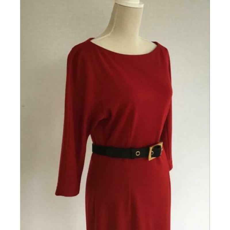 Gucci Luxe Stijlvol Jurk Met Riem Maat M-gratis zending