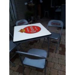 Emaille Carona terras bistro set