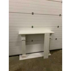 Crème kleur marmer schouw