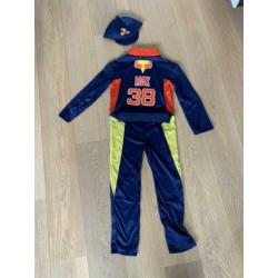 Carnaval F1 overall Max Red bull kids 8-9 jaar